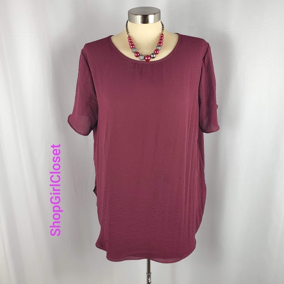 š„Just Inš„Apt 9 Burgandy Tunic...Size L